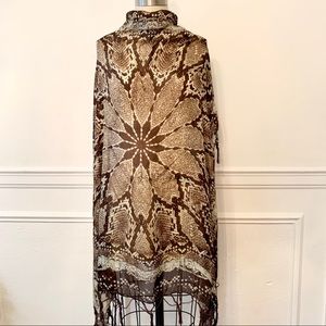 Snakeskin Print Mandala Scarf